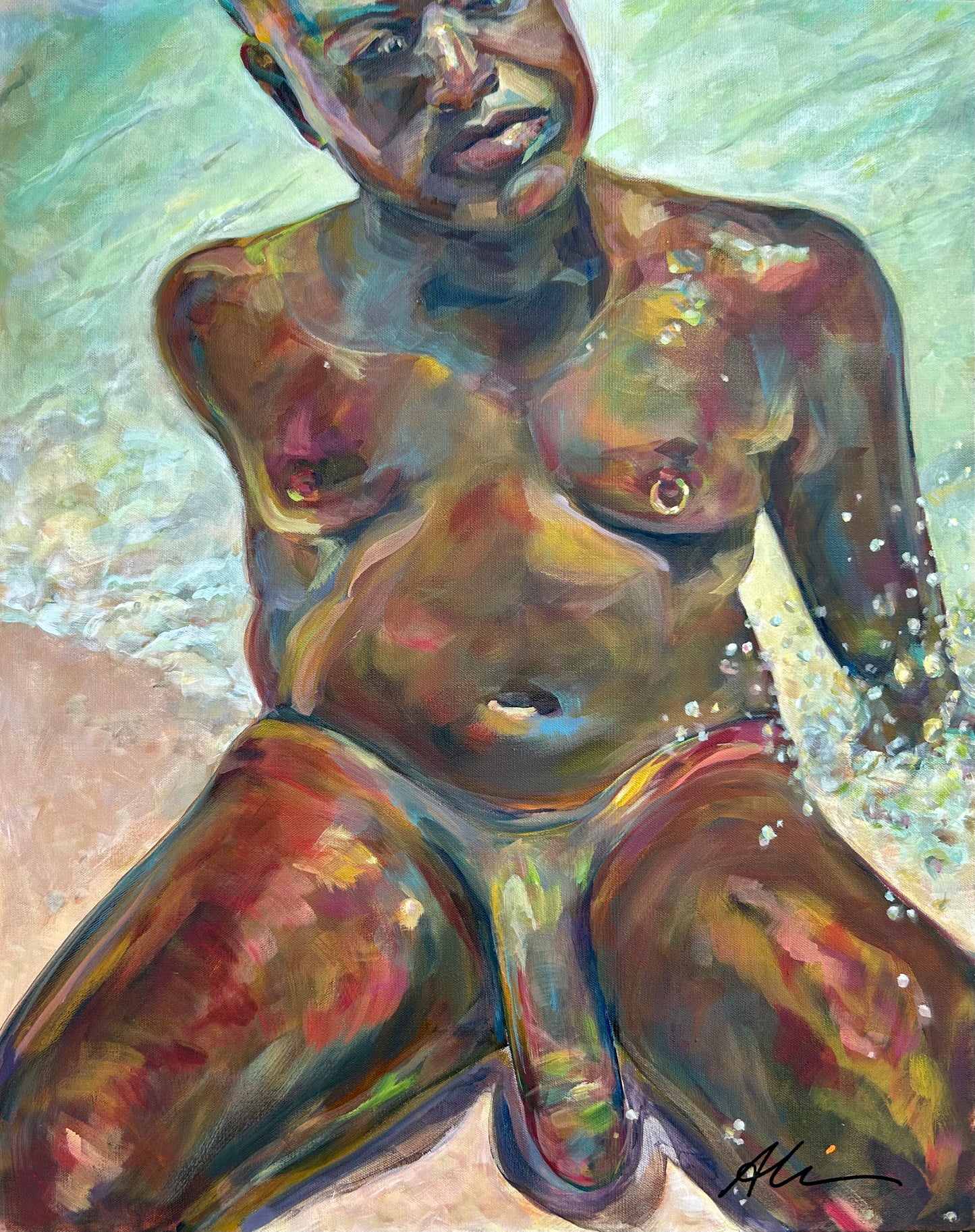 Testing the Water 24" x 30"