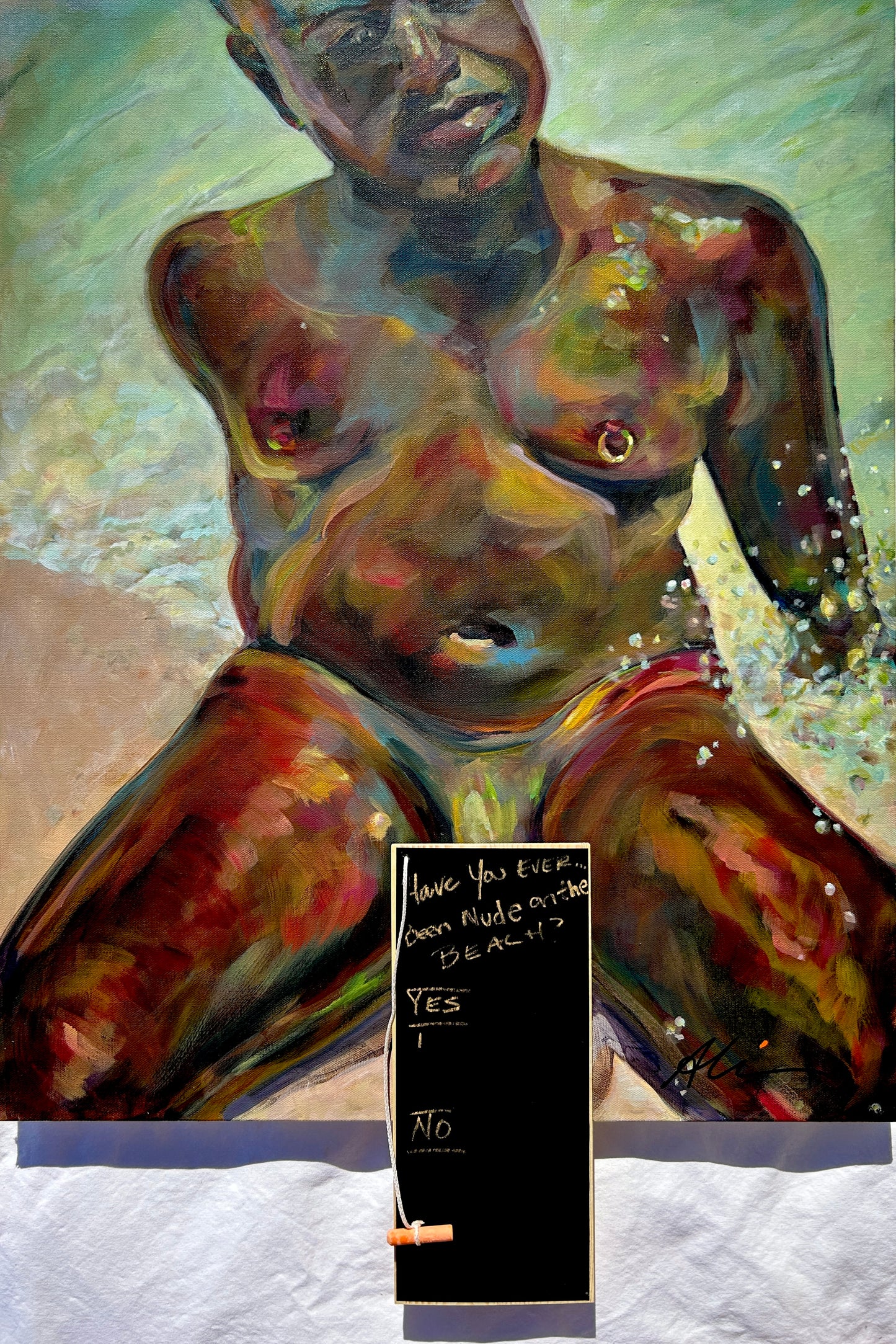 Testing the Water 24" x 30"
